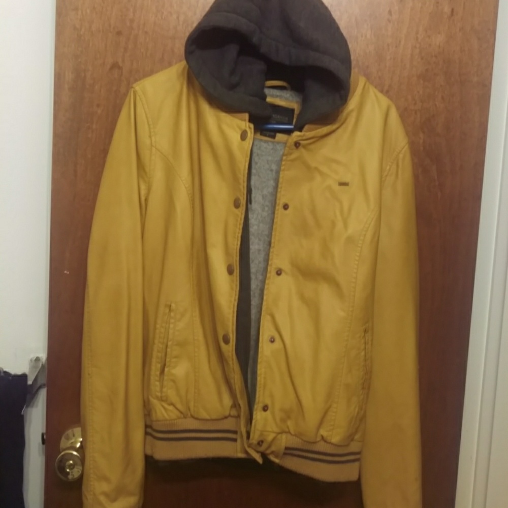 Obey faux leather jacket